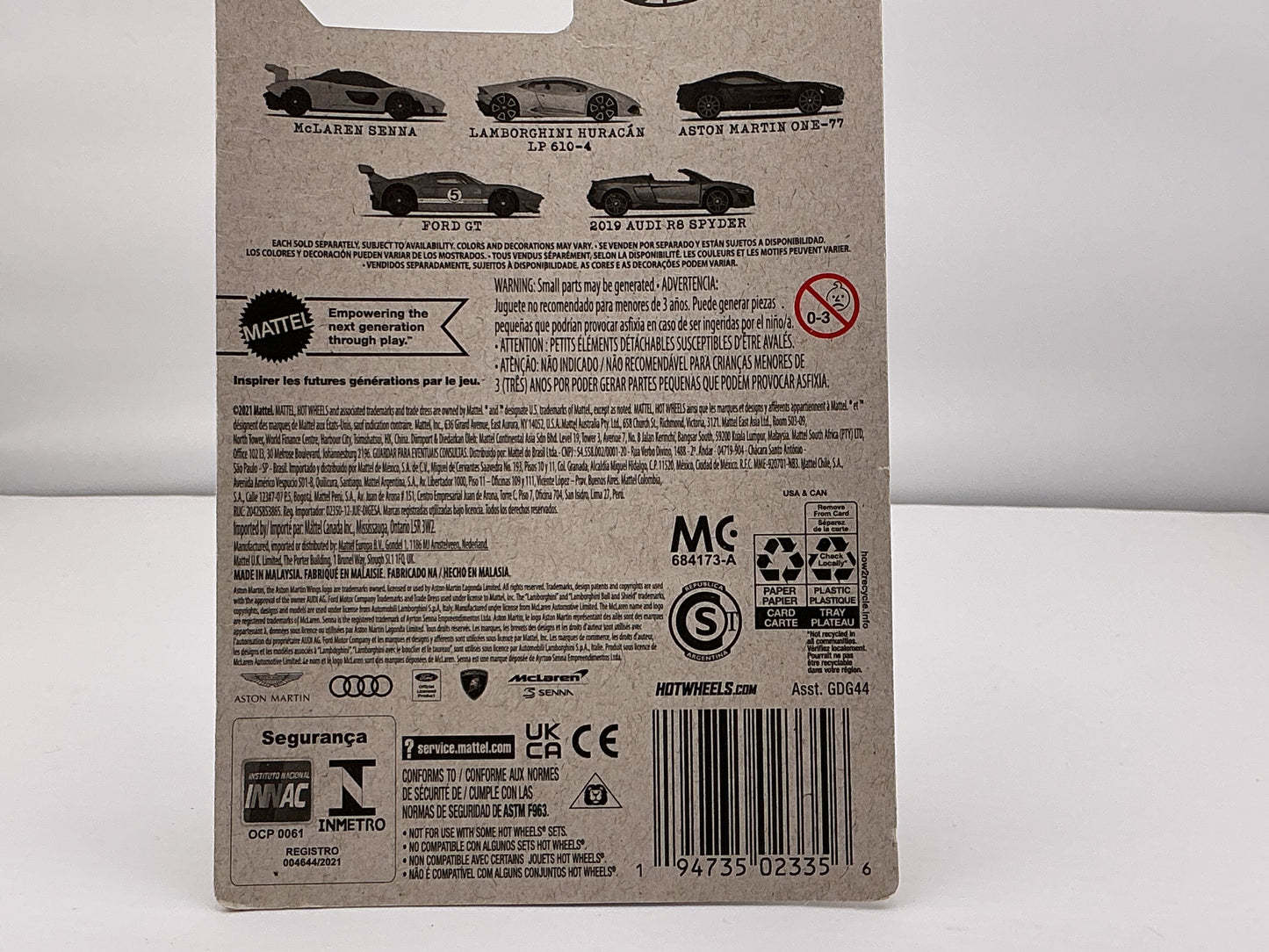 Hot Wheels 2019 Audi RS Spyder 2021 Mattel