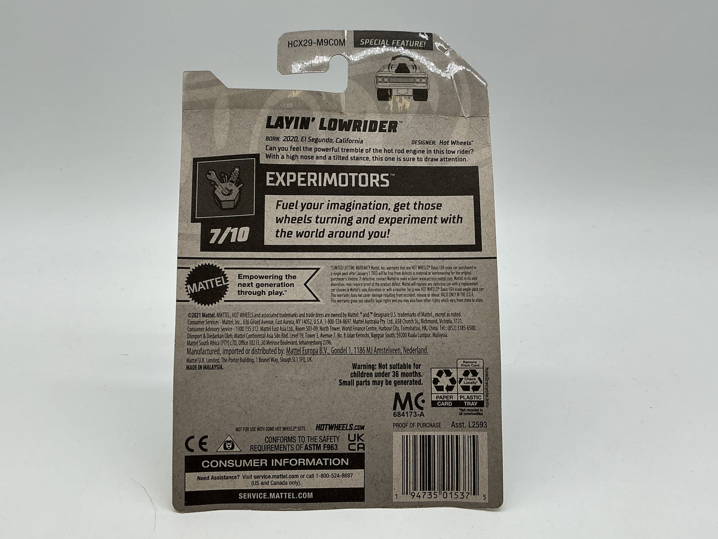 Hot Wheels Layin’ Lowrider 2021 Mattel