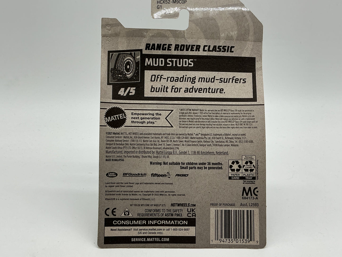 Hot Wheels Range Rover Classic 2021 Mattel