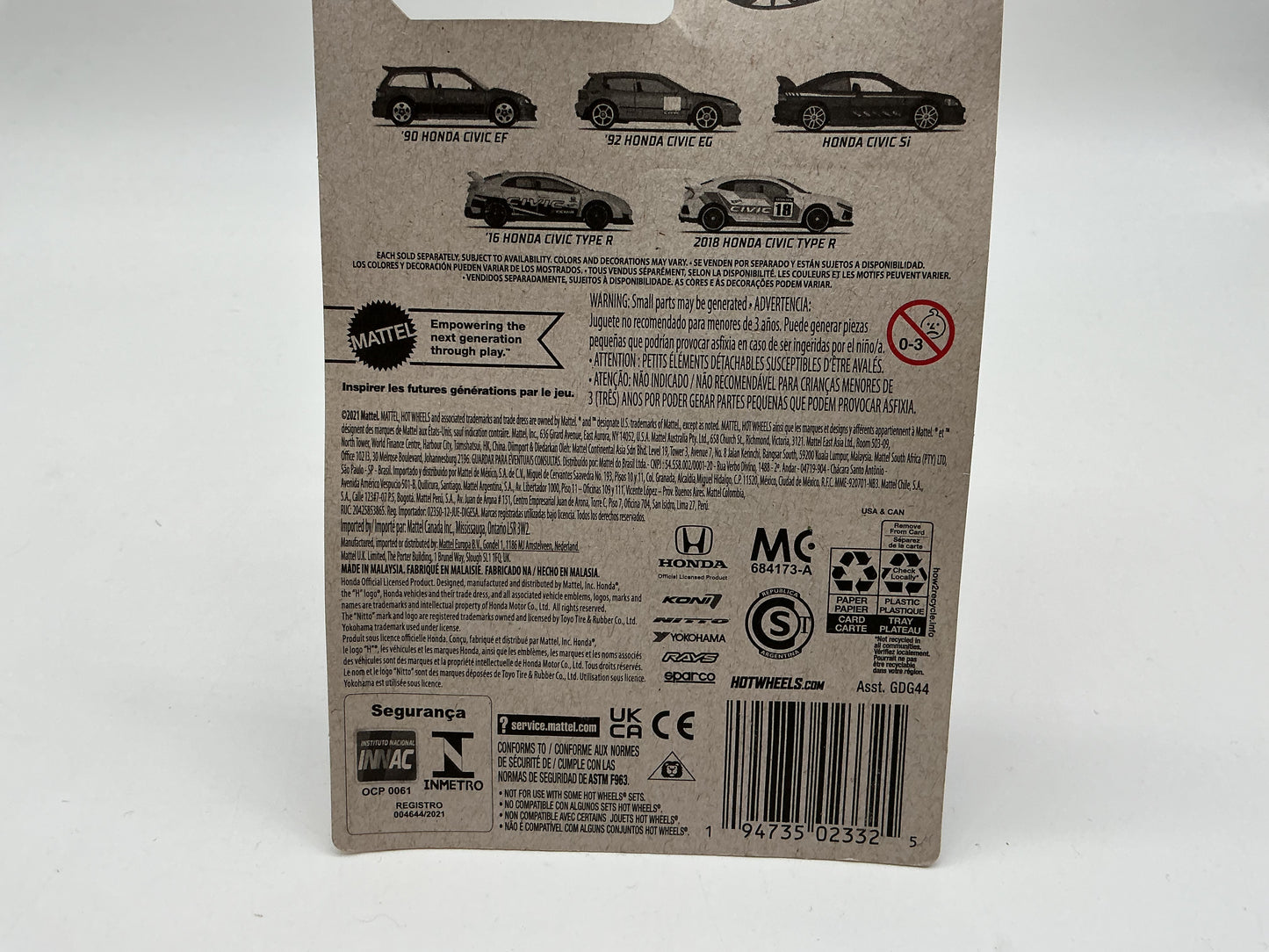 Hot Wheels Honda Civic Si 2021 Mattel