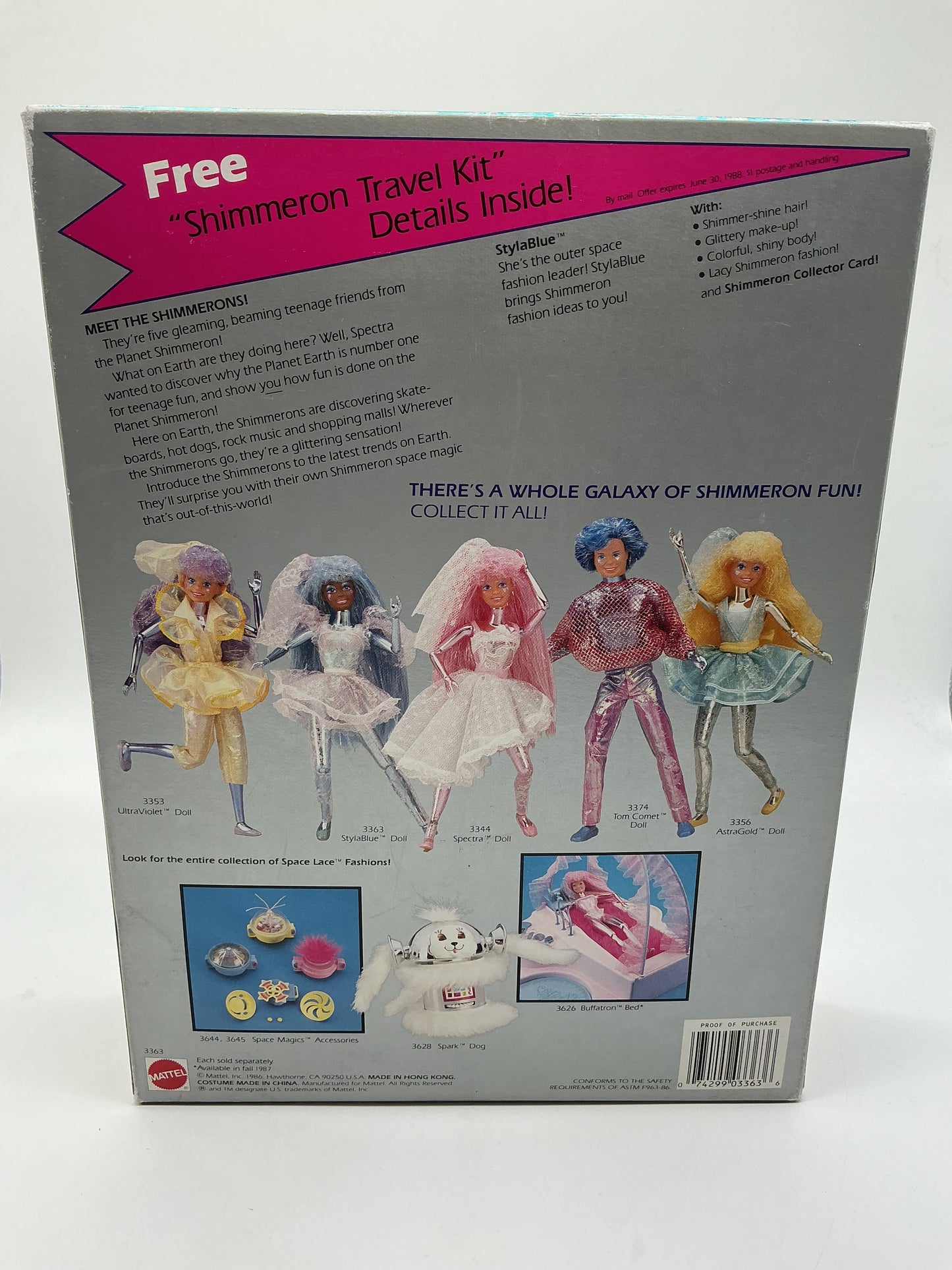 Spectra StylaBlue 1986 Mattel