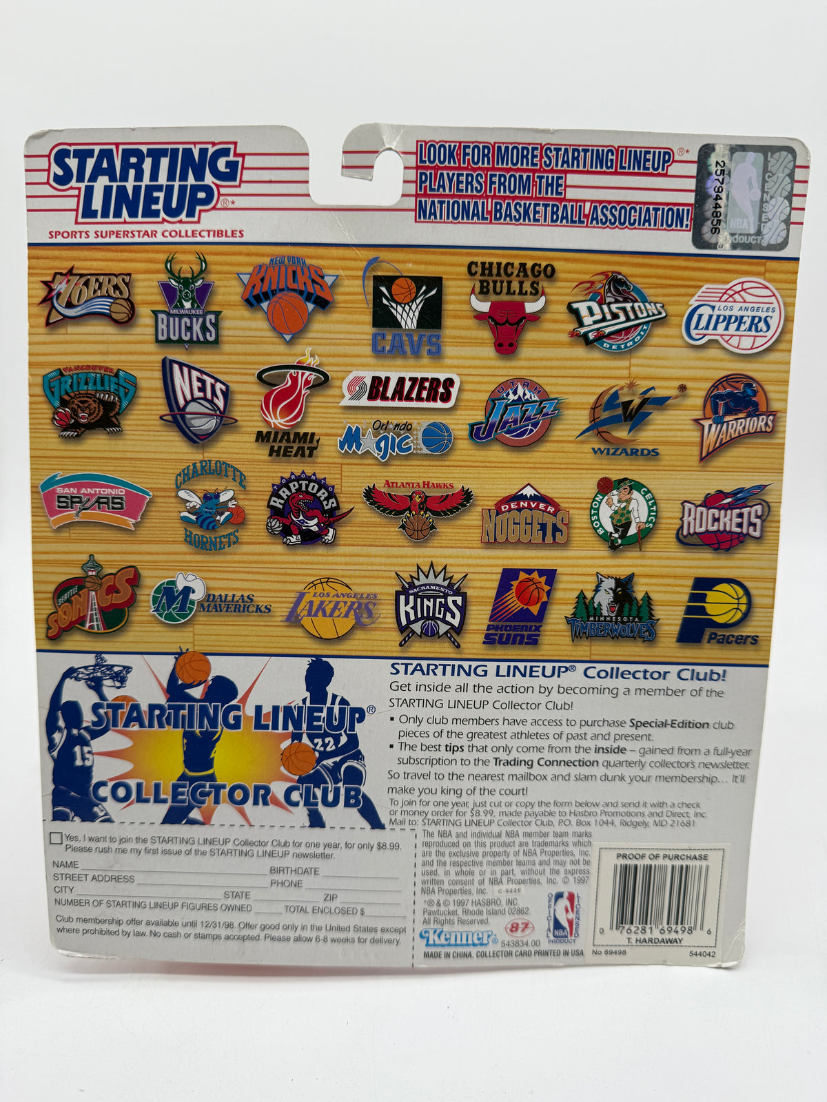 Hasbro 1997 Sports Superstar Collectibles NBA Starting Lineup Tim Hardaway, photo 2 of 2