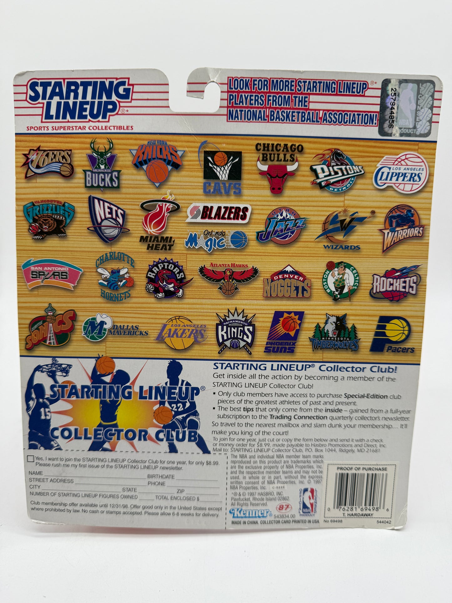 NBA Starting Lineup Tim Hardaway 1996 Hasbro