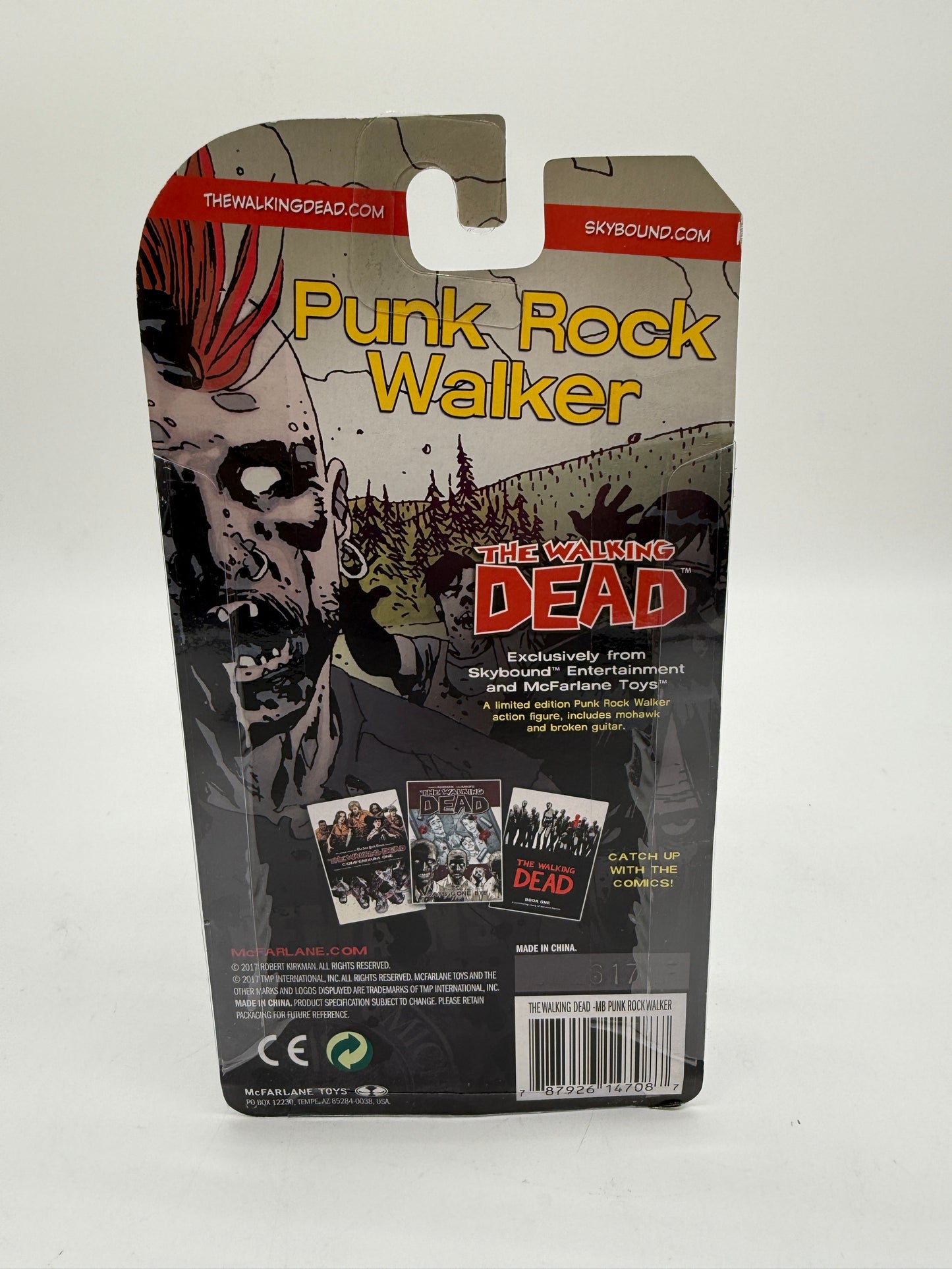 The Walking Dead Punk Rock Walker 2017 McFarlane Toys (Red)