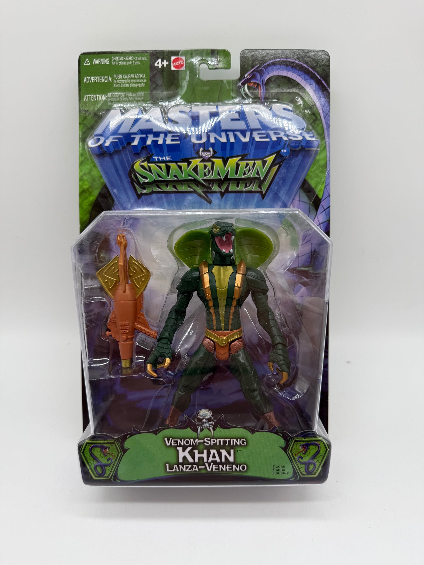 Masters of the Universe Venom-Spitting Khan Lanza-Veneno 2003 Mattel