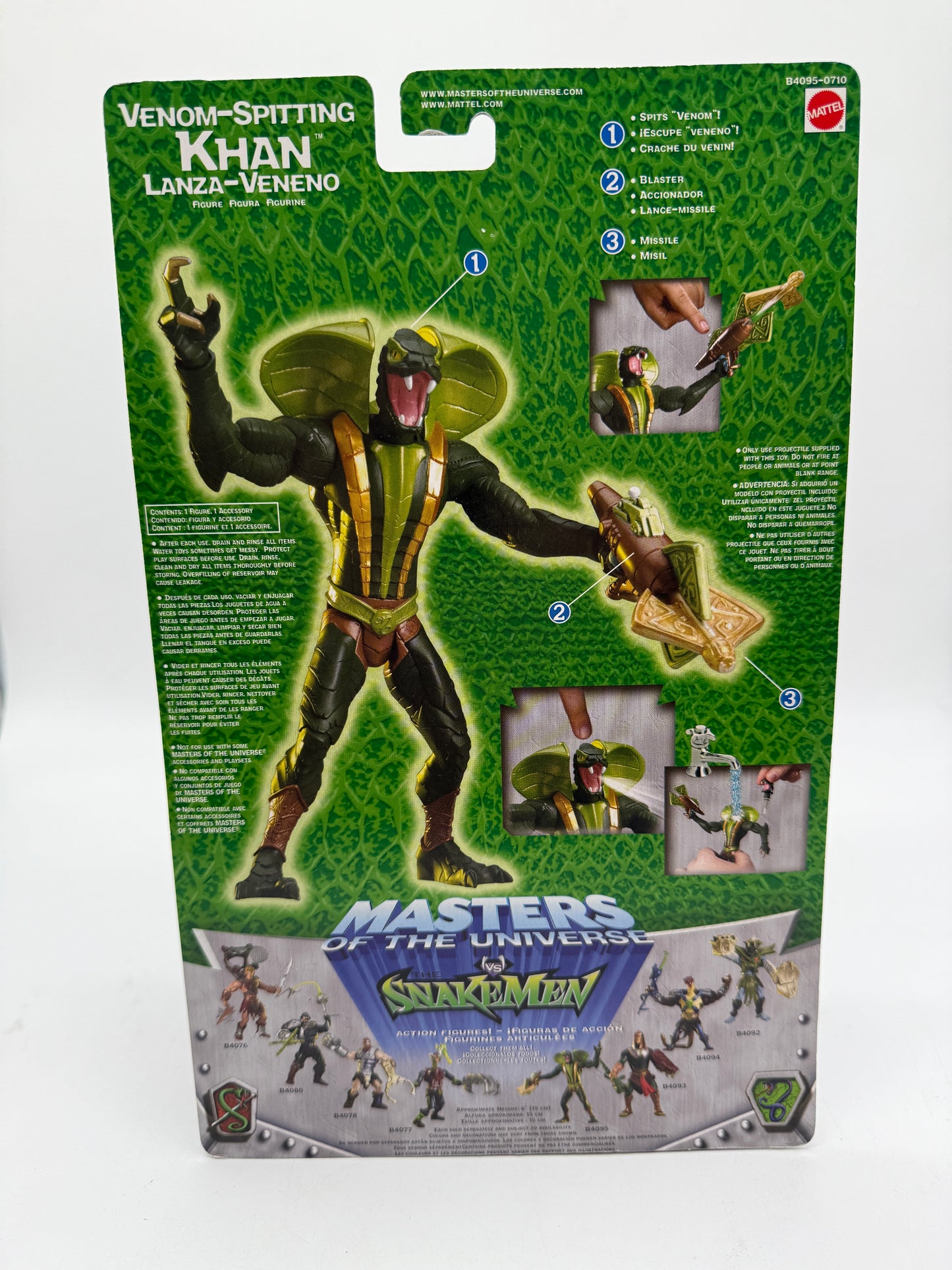 Masters of the Universe Venom-Spitting Khan Lanza-Veneno 2003 Mattel