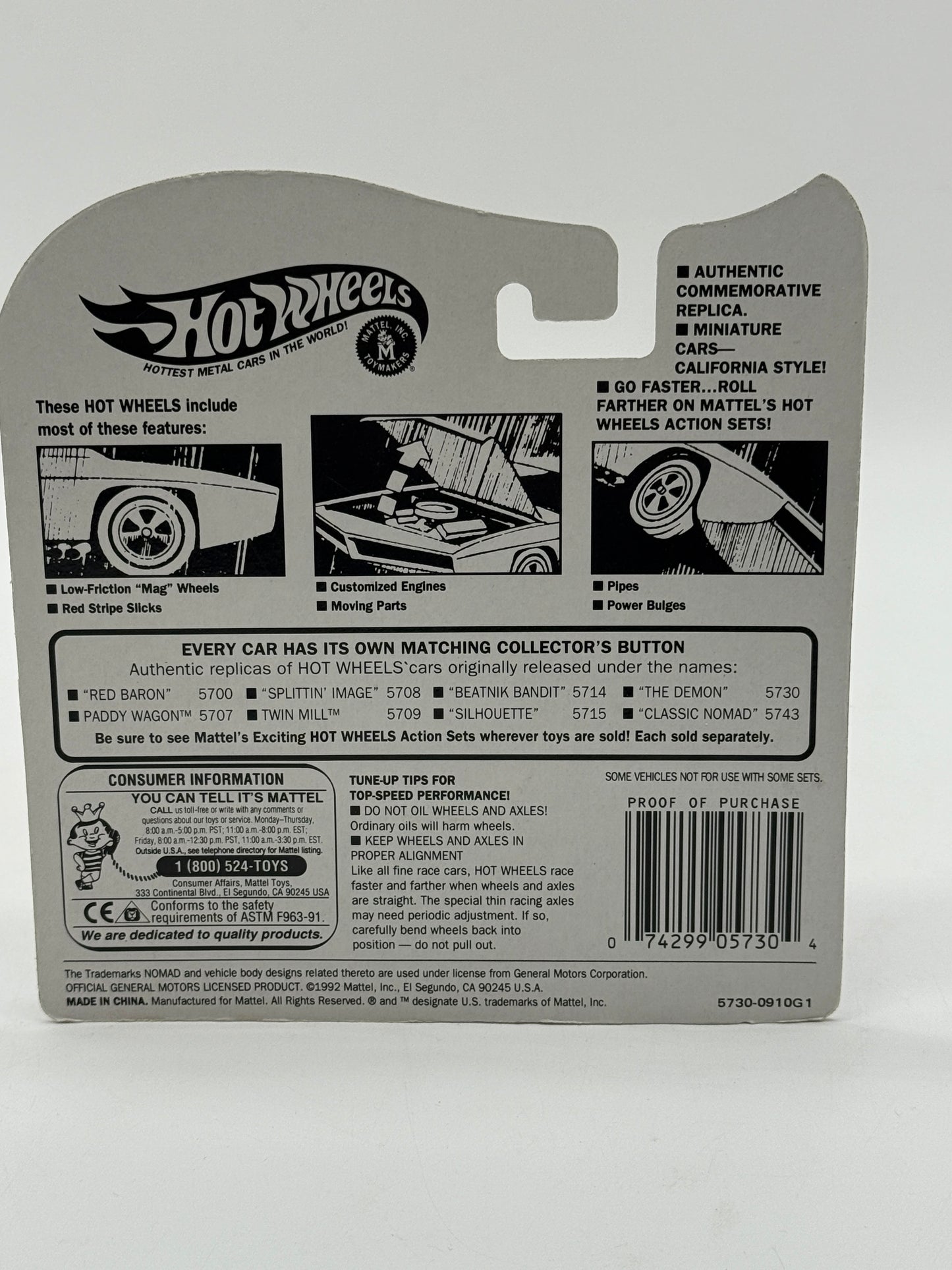 Hot Wheels Vintage The Demon 1992 Mattel