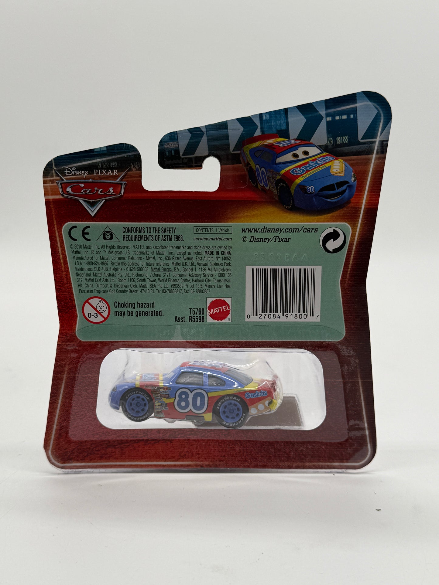 Disney Pixar Cars Gask-It’s No. 80 2010 Mattel