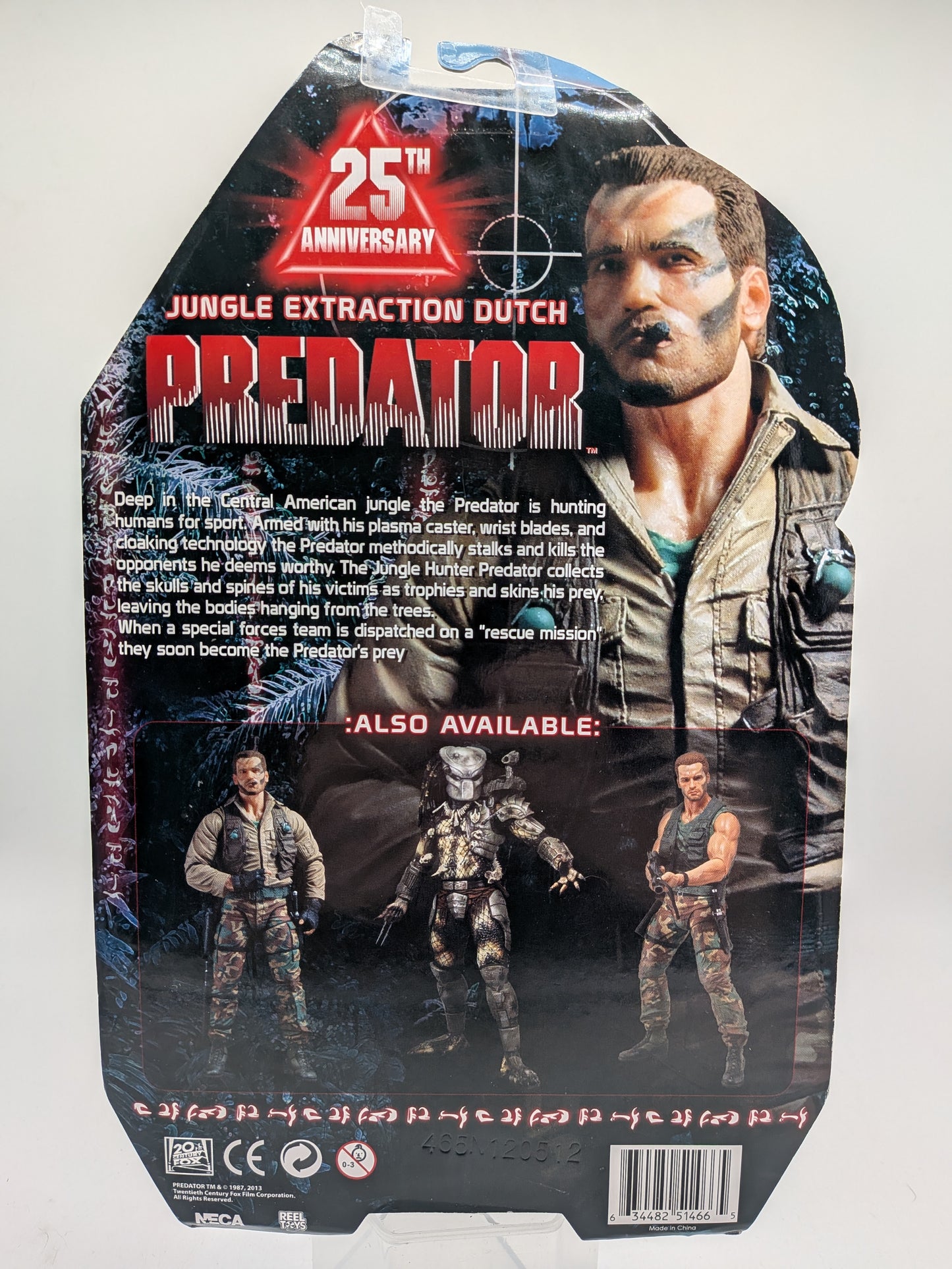 NECA 2013 Predator Jungle Extraction Dutch Action Figure