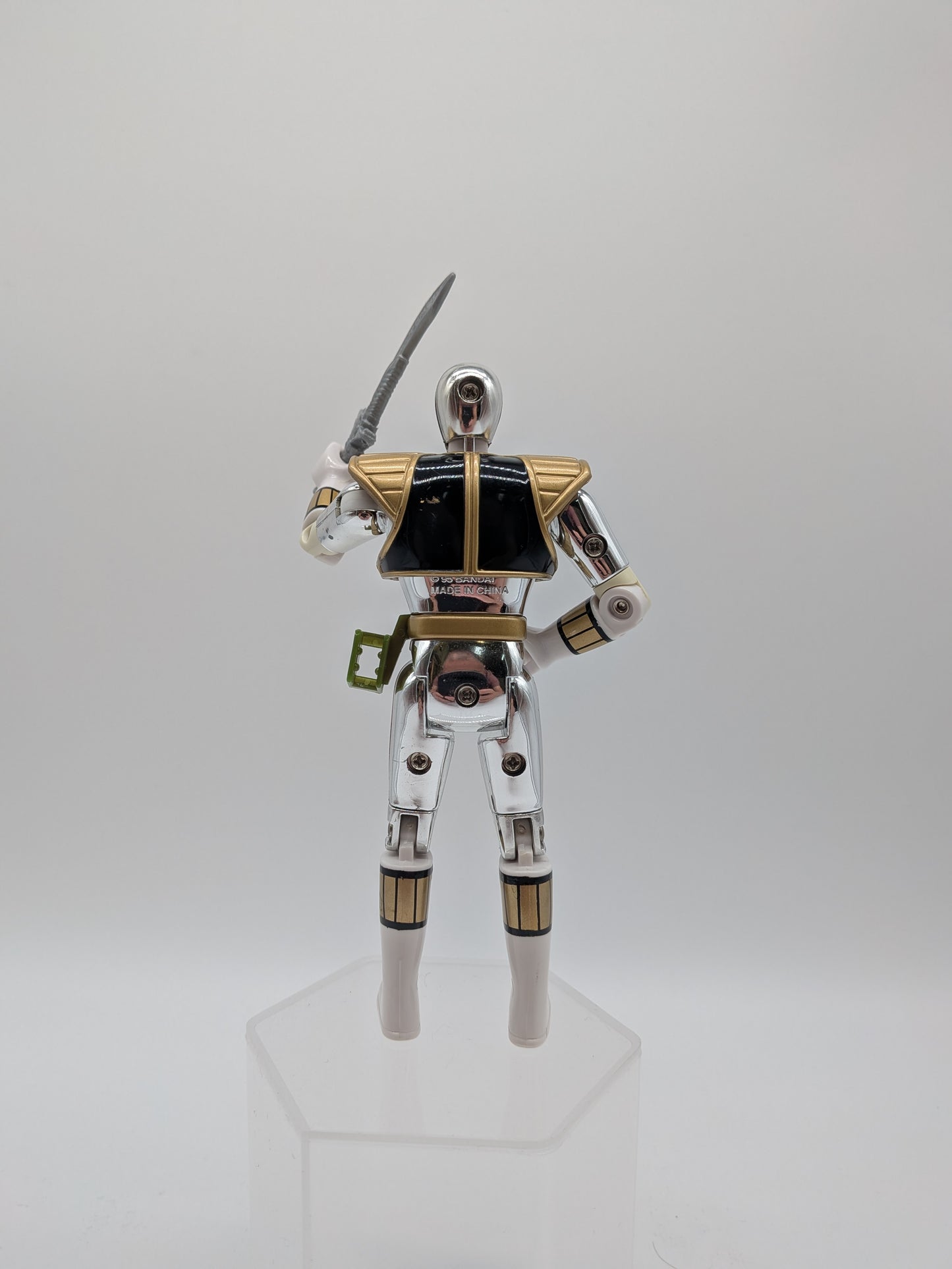 Bandai 1995 Mighty Morphin Power Rangers Movie White Ranger Action Figure