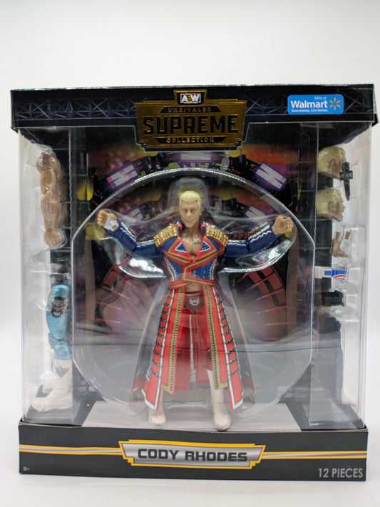 Jazwares 2022 AEW Unrivaled Supreme Collection Cody Rhodes Action Figure (Walmart Exclusive)