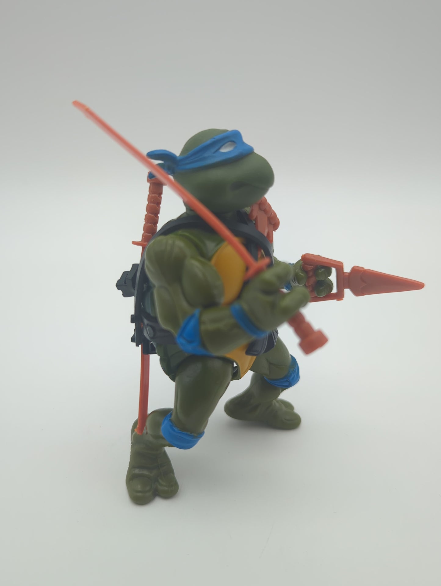 Playmates 1988 Teenage Mutant Ninja Turtles Leonardo Soft Head Loose