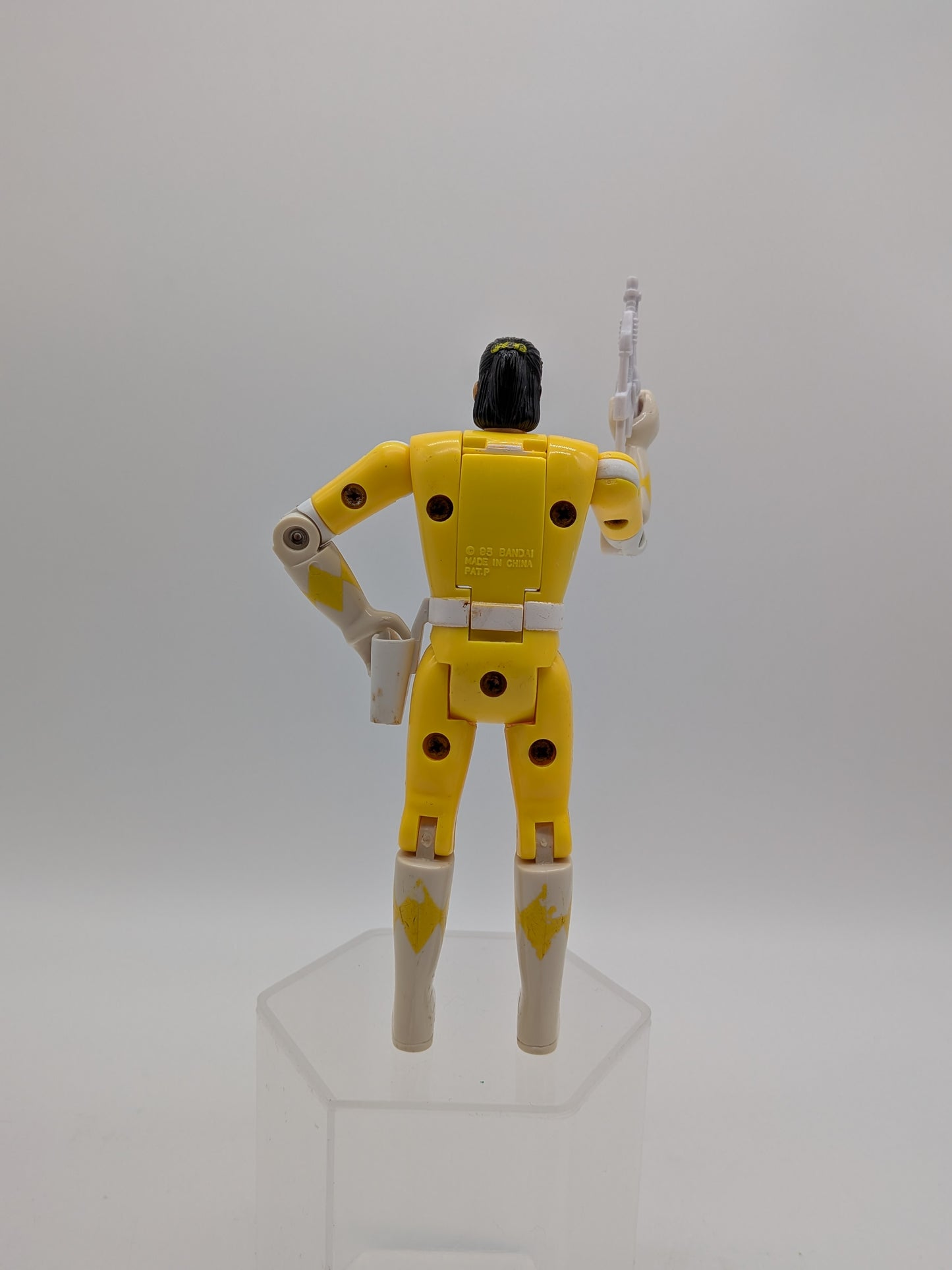 Bandai 1995 Mighty Morphin Power Rangers Auto-Morphin Series 2 Yellow Ranger (Aisha) Action Figure