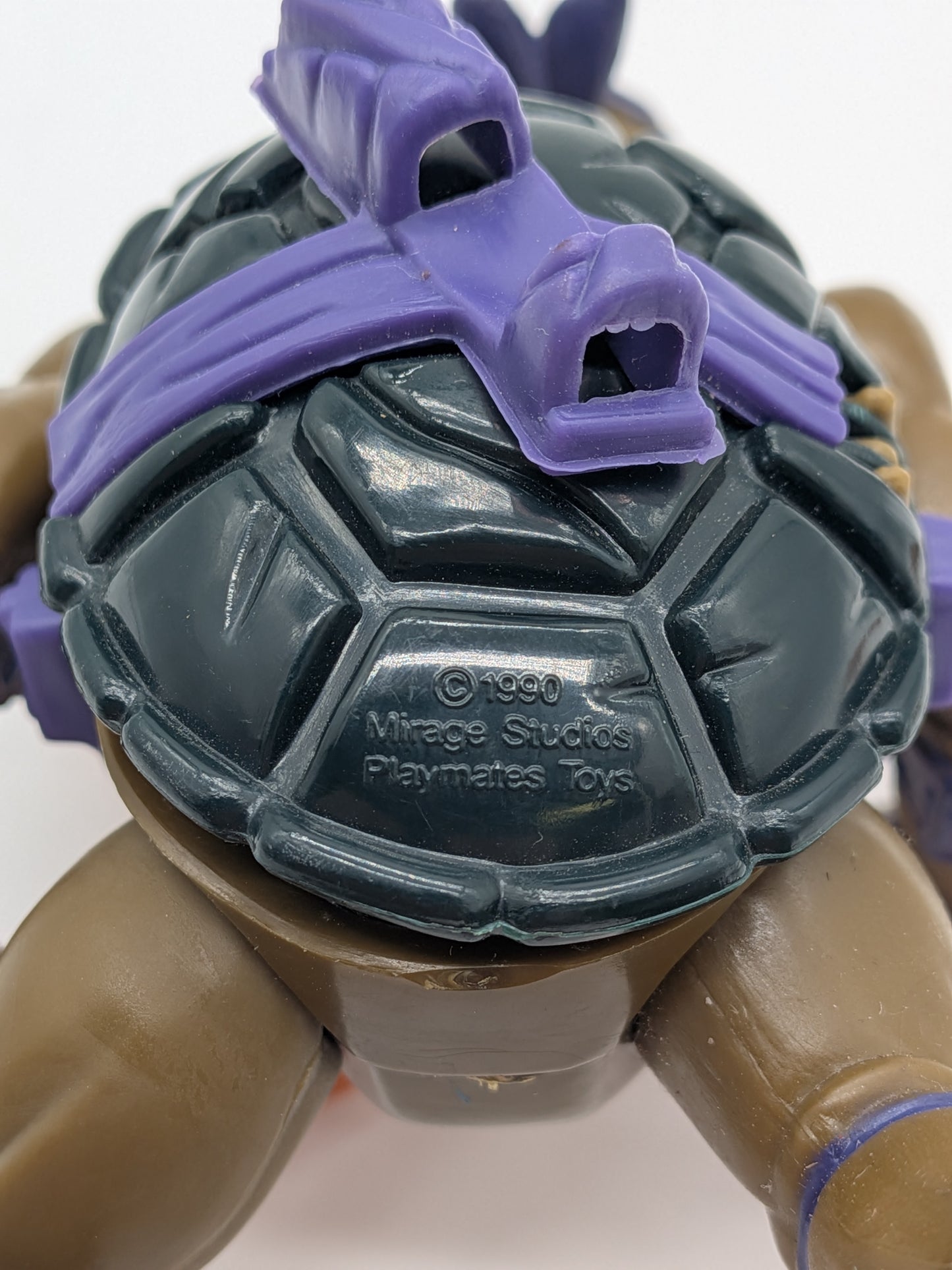 Playmates 1990 Teenage Mutant Ninja Turtles Storage Shell Donatello Action Figure