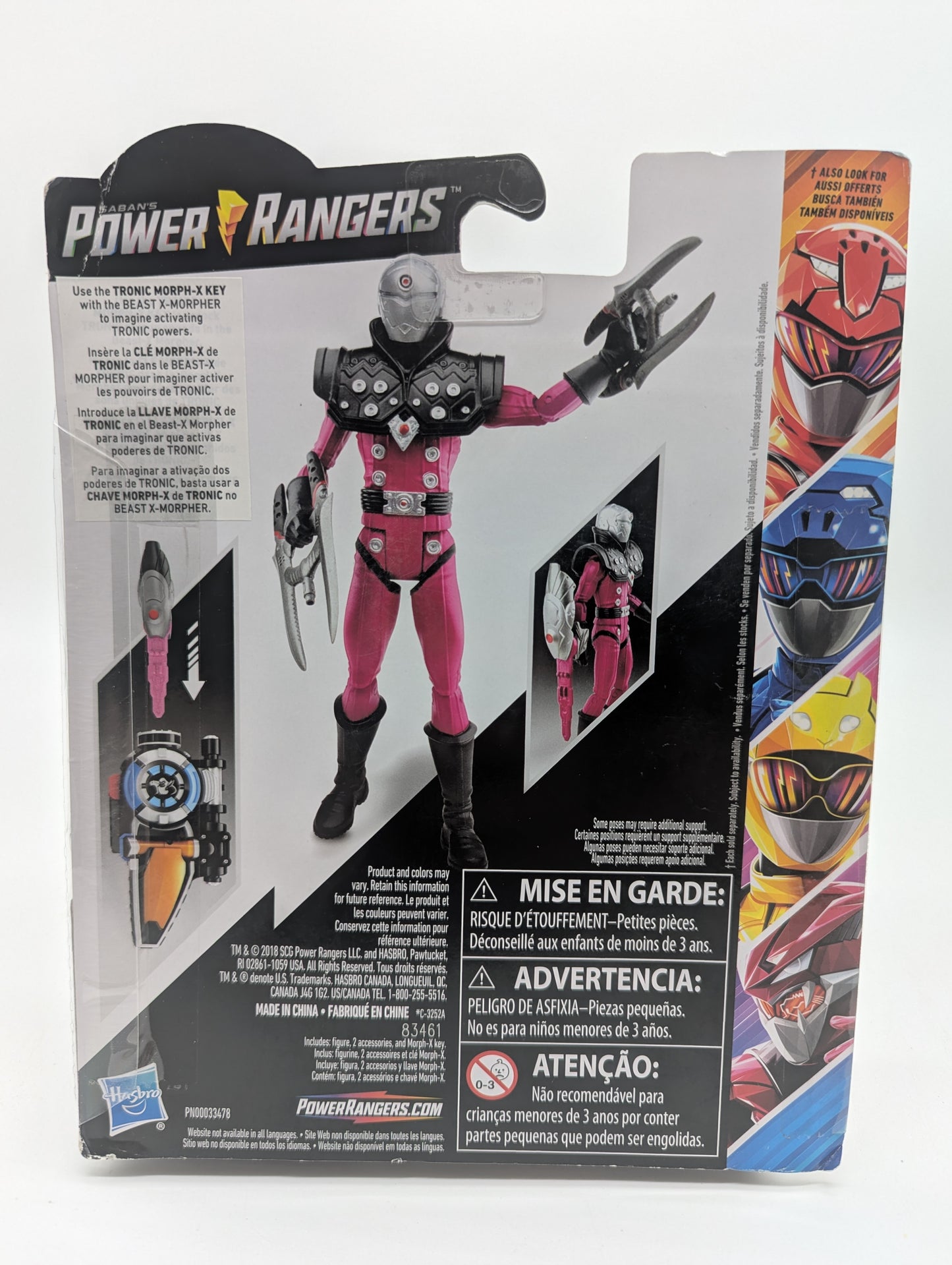 Hasbro 2018 Power Rangers Beast Morphers Tronic Action Figure
