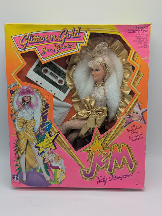 Hasbro 1986 Jem Glitter'n Gold Jem/Jerrica Doll