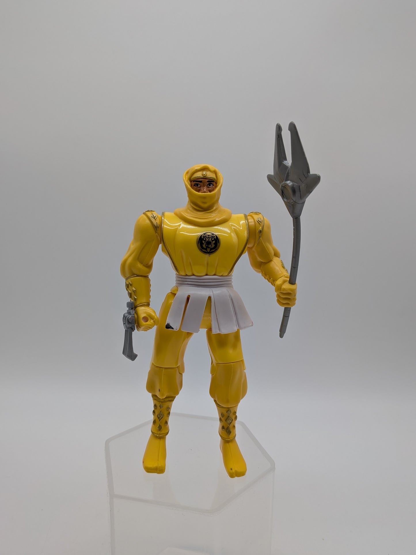 Bandai 1995 Mighty Morphin Power Rangers Yellow Ninja Ranger Action Figure