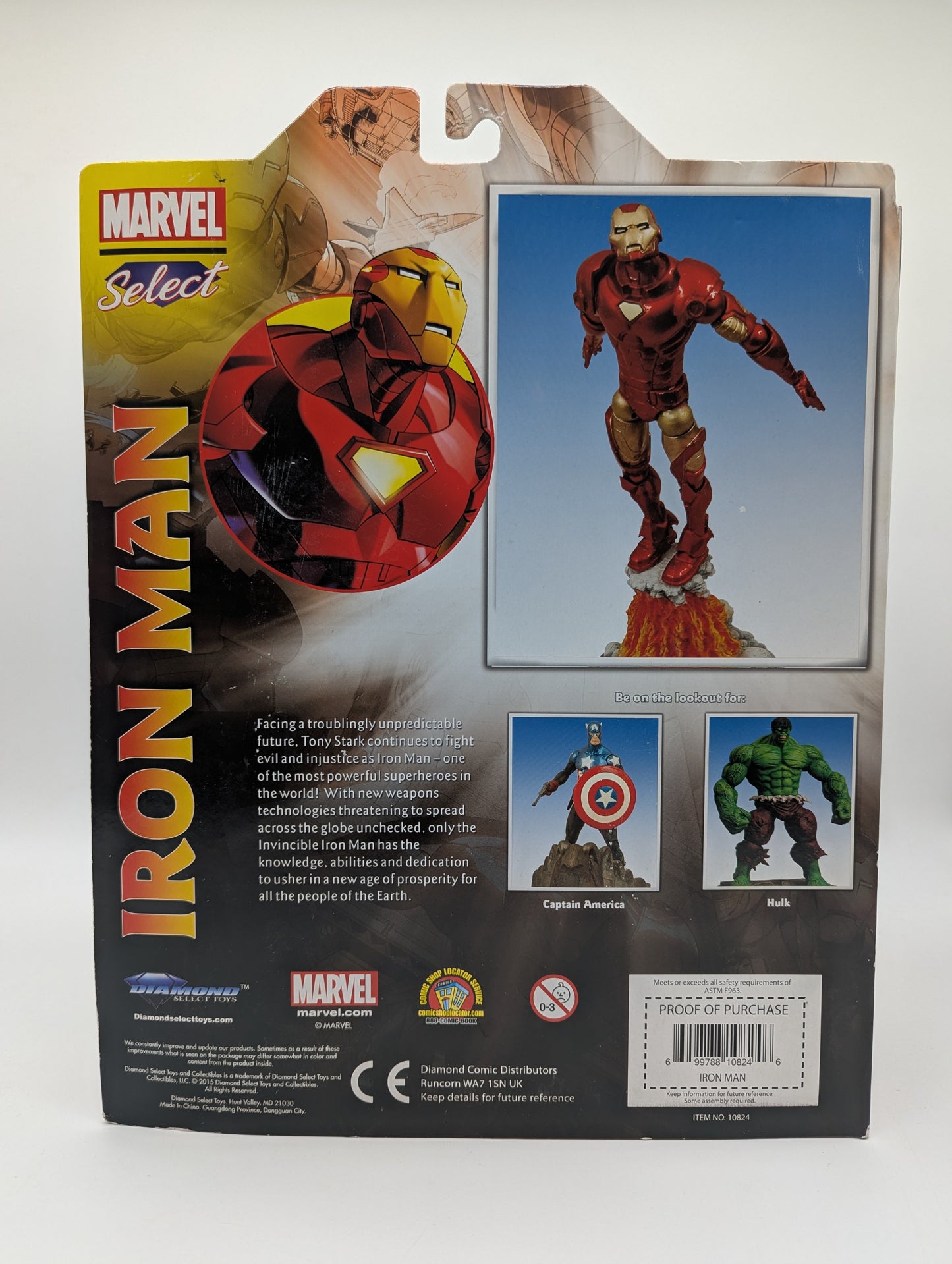 Diamond Select Toys 2015 Marvel Select Iron Man Action Figure