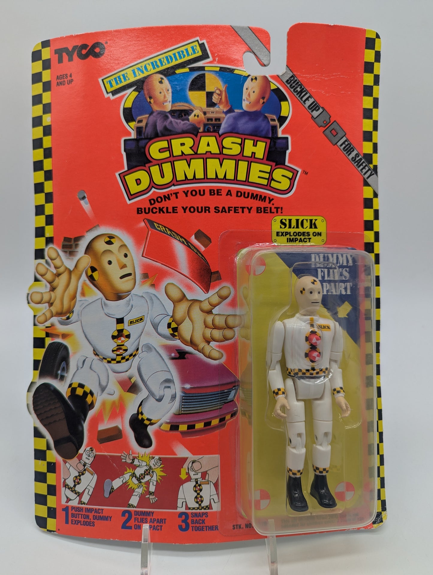 Tyco 1991 The Incredible Crash Dummies Slick Action Figure