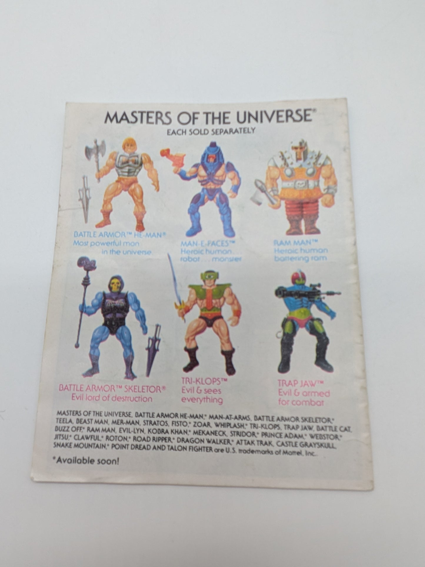 Mattel 1985 Masters of the Universe Moss Man Action Figure