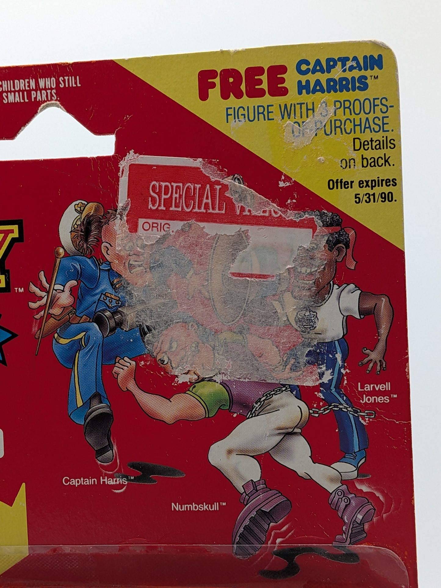 Kenner 1988 Police Academy Larvell Jones and Bullhorn Action Figure