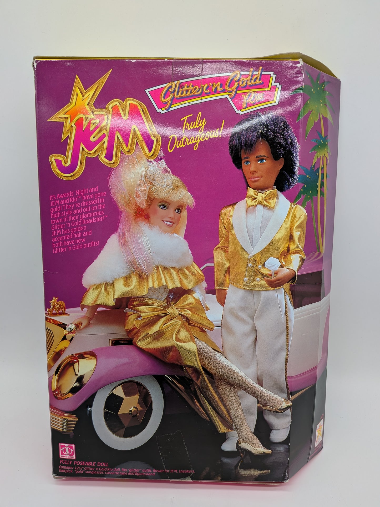 Hasbro 1986 Jem Glitter'n Gold Rio Doll