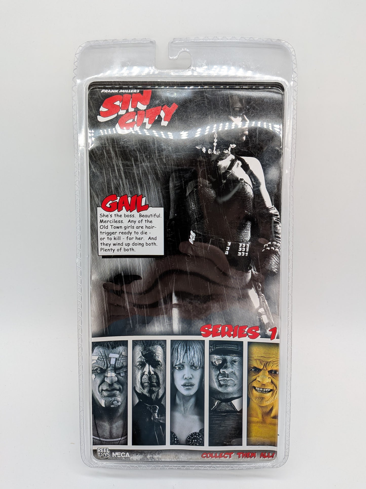 NECA 2005 Sin City Gail with Uzi & Handcuffs Action Figure