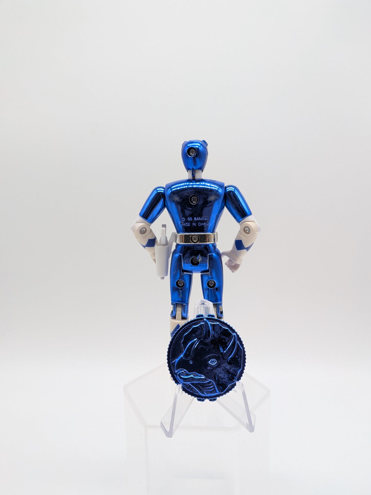 Bandai 1995 Mighty Morphin Power Rangers Movie Blue Ranger Action Figure