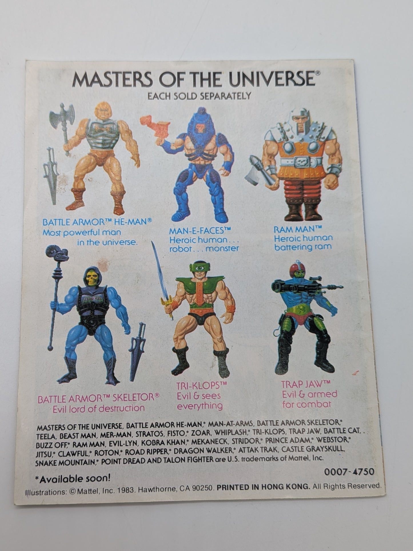 Mattel 1984 Masters of the Universe Prince Adam Action Figure