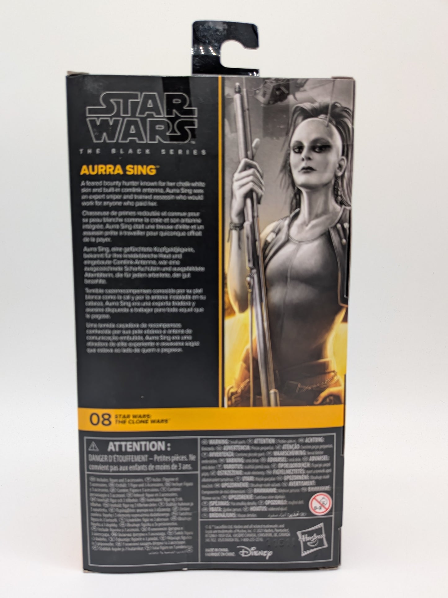 Hasbro 2021 Star Wars The Black Series The Clone Wars Aurra Sing Action Figure