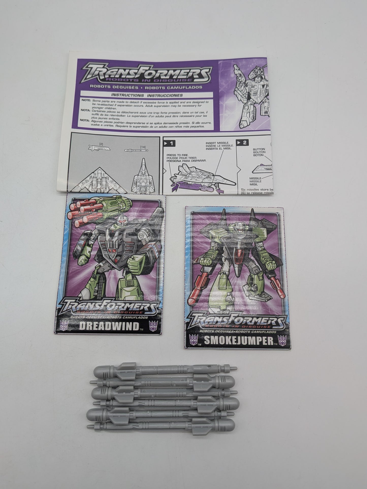 Hasbro 2003 Robots in Disguise (RID) Dreadwind and Smokejumper Figure