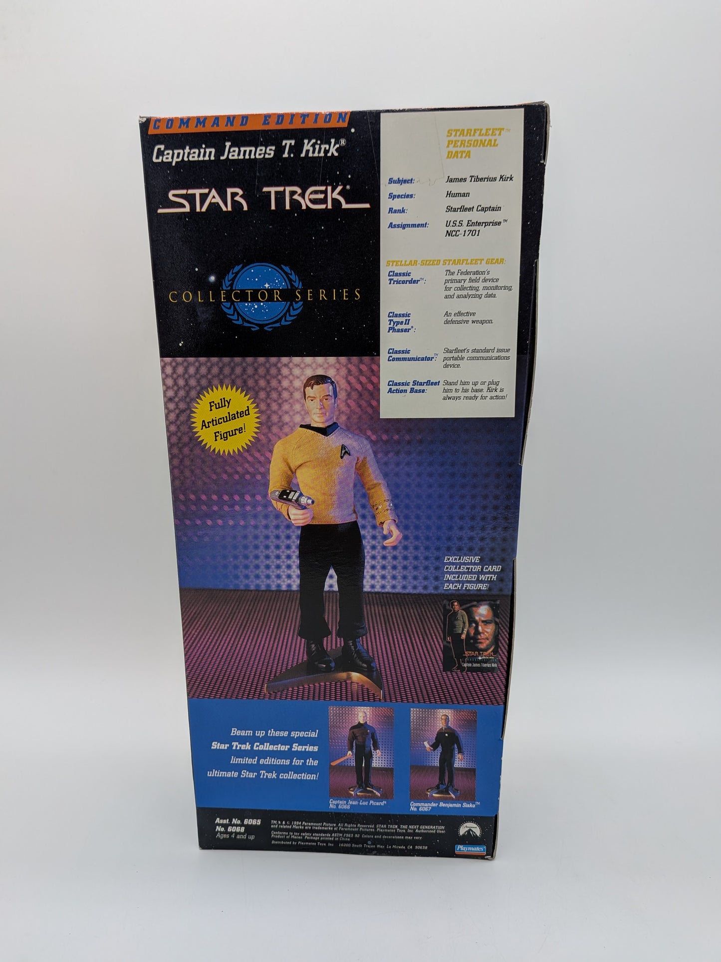 Playmates 1994 Star Trek Collector Series Captain Jame T. Kirk 9" Action Figure