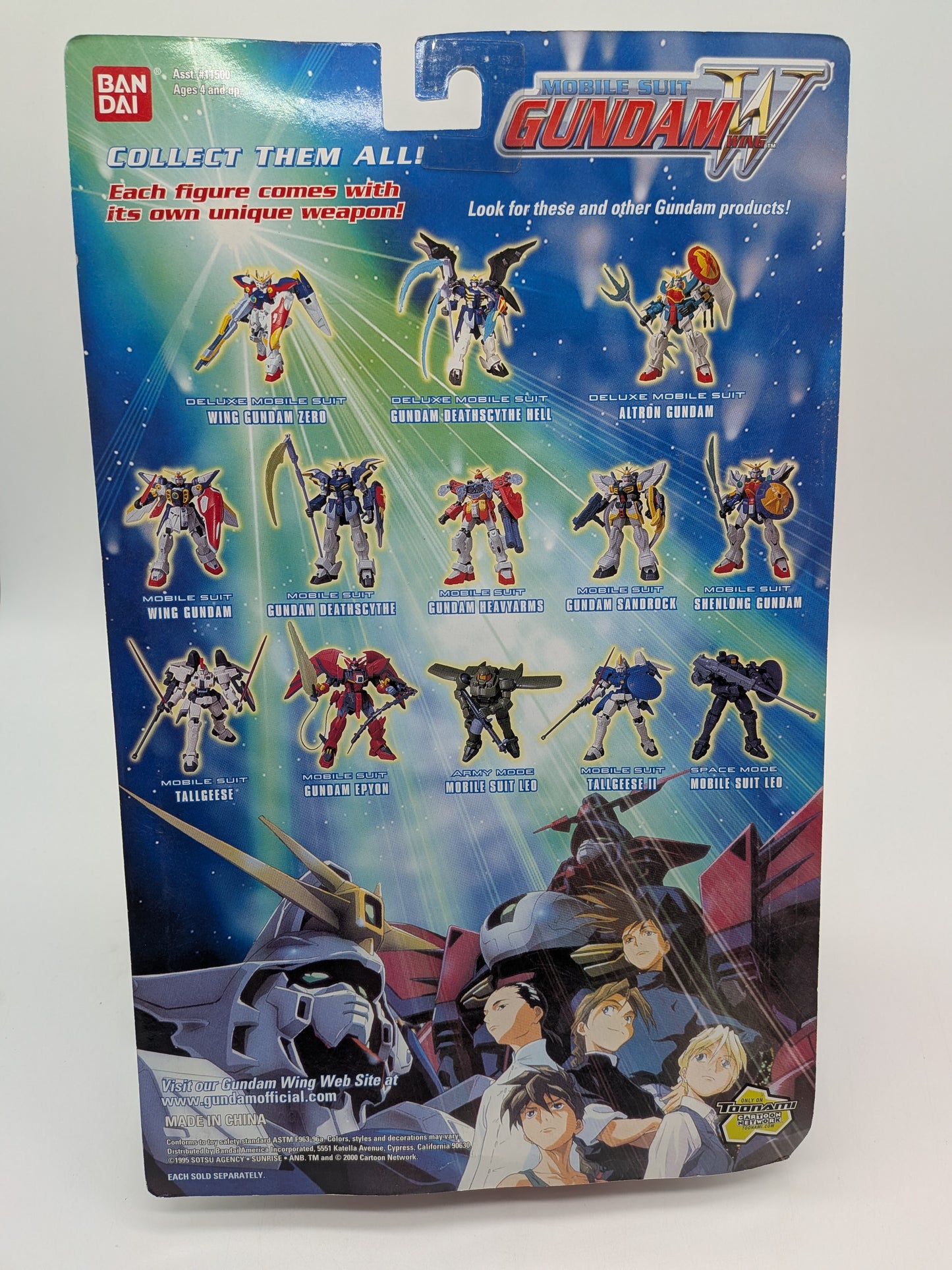 Bandai 2000 Mobile Suit Gundam Wing Mobile Suit Leo Action Figure