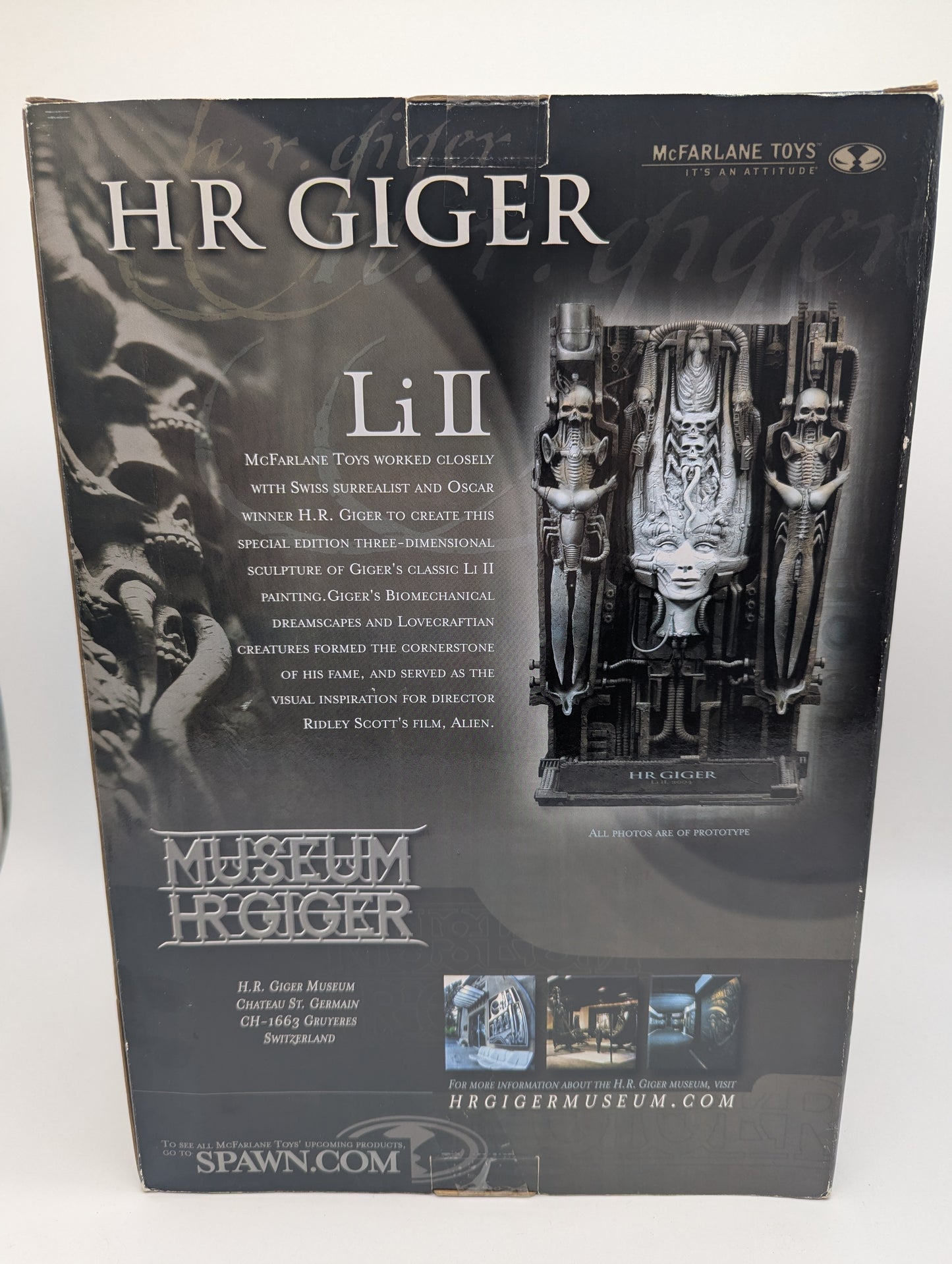 2004 RARE McFarlane HR GIGER Li II Sculpture Grail Piece from HR Giger Museum