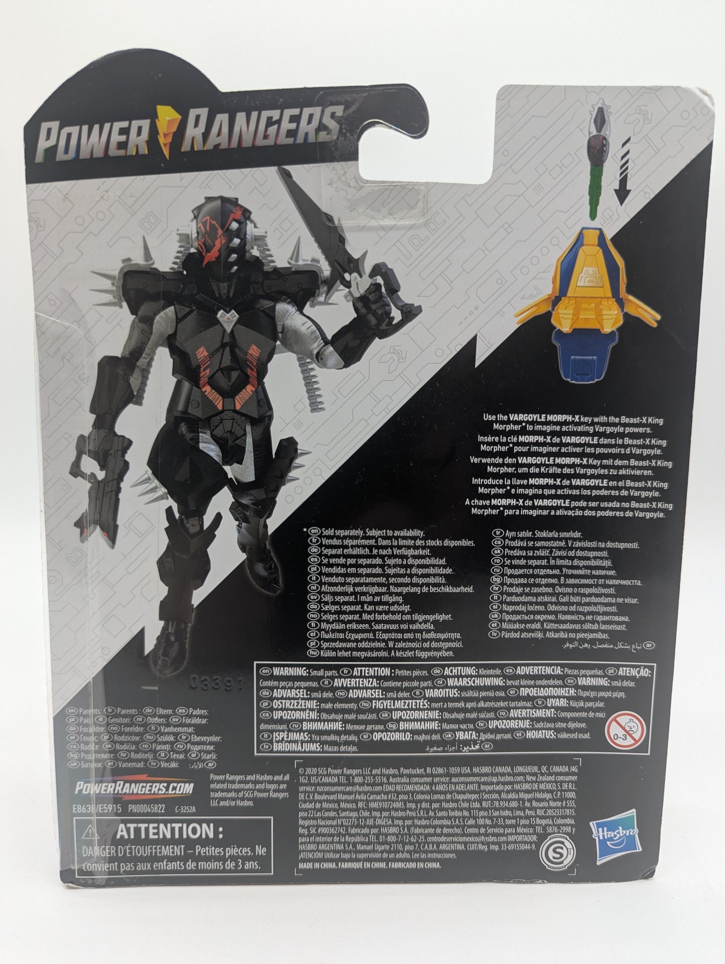 Hasbro 2020 Power Rangers Beast Morphers Vargoyle Action Figure