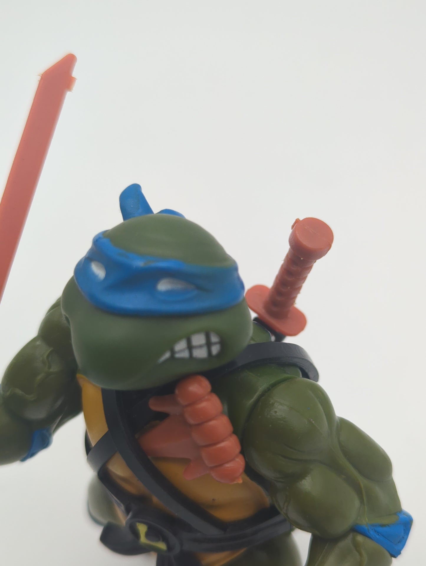 Playmates 1988 Teenage Mutant Ninja Turtles Leonardo Soft Head Loose