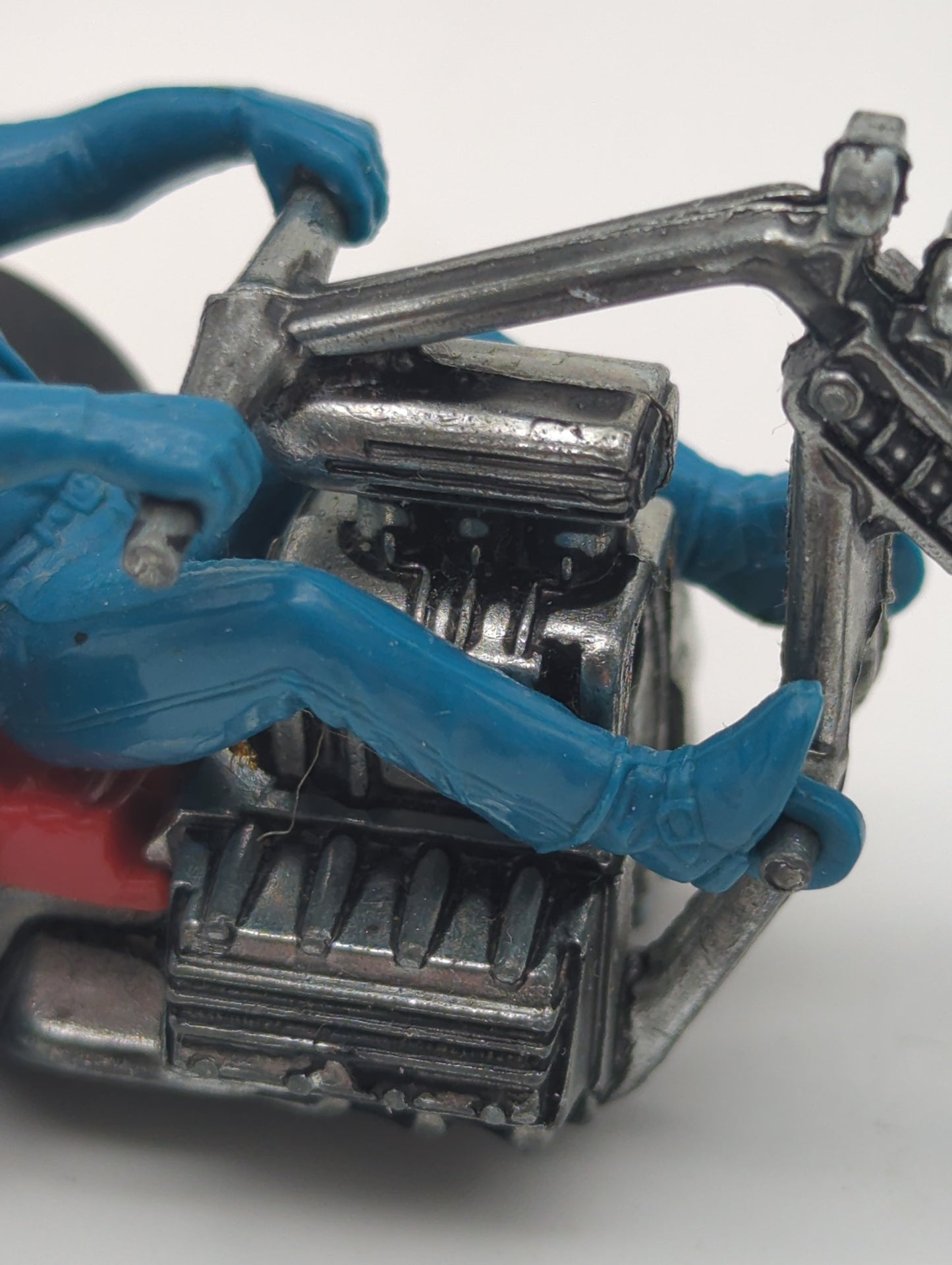 Hot Wheels 1971 RRRumblers Torque Chop with Blue Top Hat Rider 3 Wheel