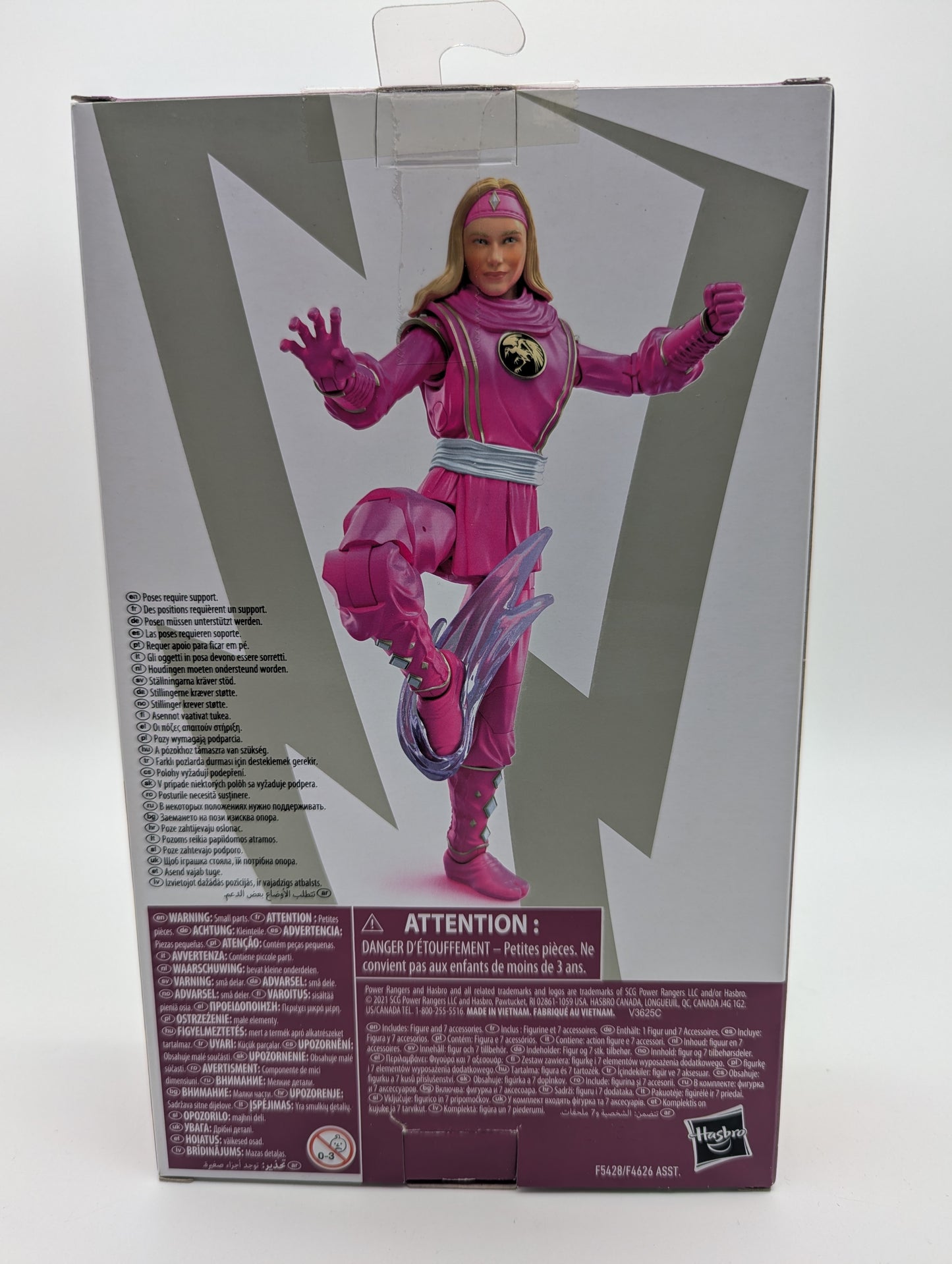 Hasbro 2021 Power Rangers Lightning Collection Mighty Morphin Ninja Pink Ranger Action Figure