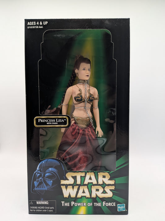Hasbro 1999 Star Wars The Power of the Force Princess Leia with Chain 12" Figure