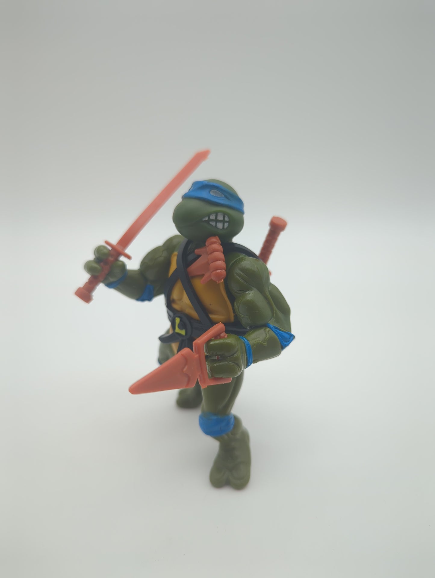 Playmates 1988 Teenage Mutant Ninja Turtles Leonardo Soft Head Loose