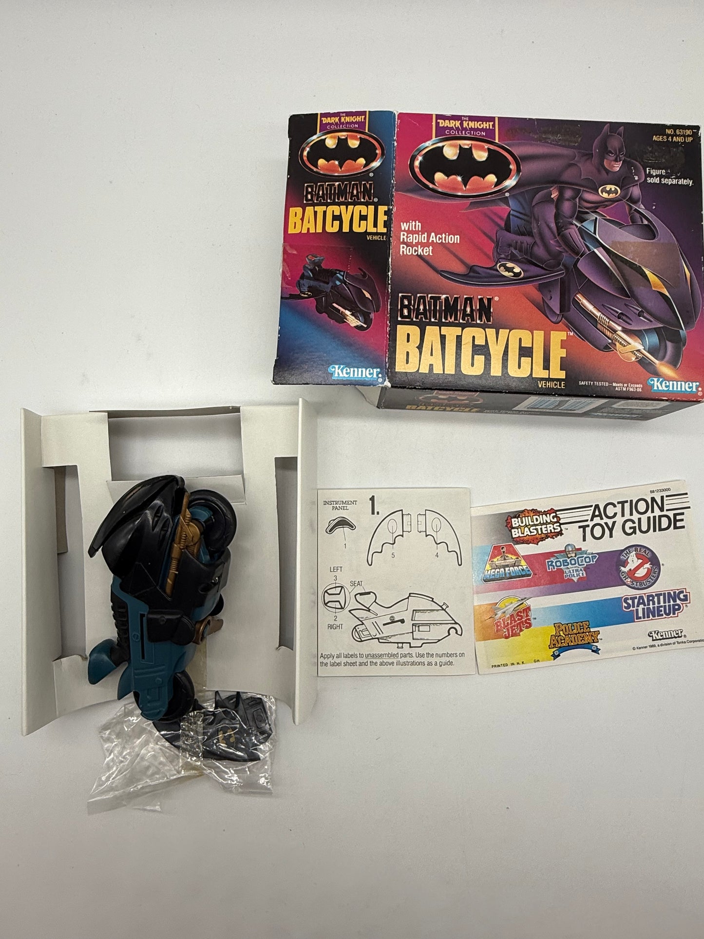 Kenner 1990 The Dark Knight Collection Batman Batcycle