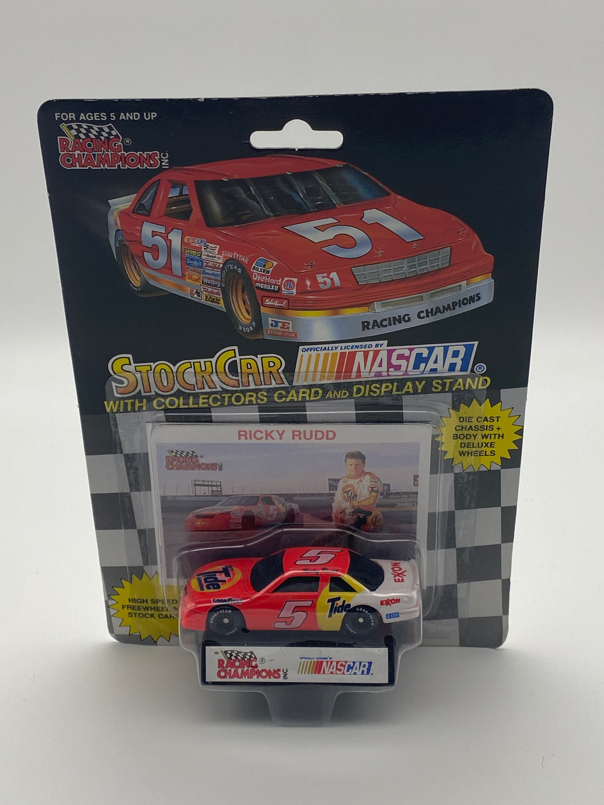 Racing Champions Nascar Stock Car 1992 Ricky Rudd #5 Tide 1:64 Die-Cast Car, photo 1 of 6