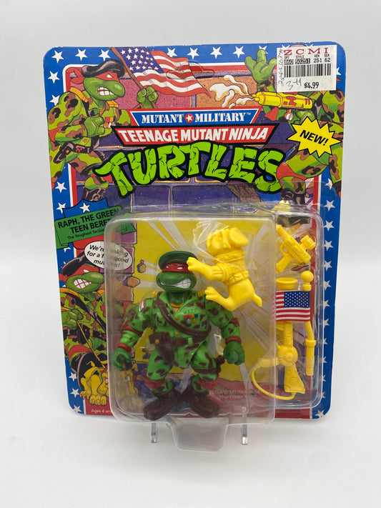 1991 Mutant Military Teenage Mutant Ninja Turtles TMNT Raph, The Green Teen Beret Unpunched Card