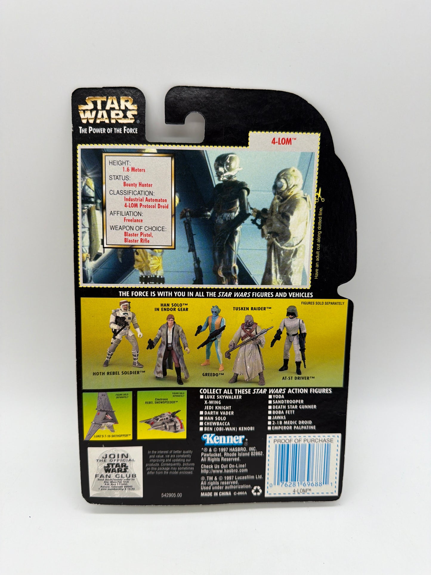 Kenner 1997 Star Wars The Power of the Force 4-Lom