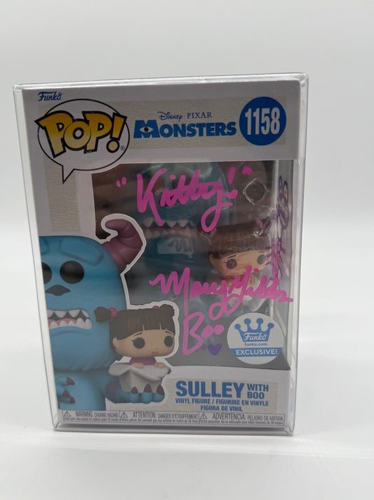 Funko Pop Monsters Inc Sully with Boo (Signed By Mary Gibbs)