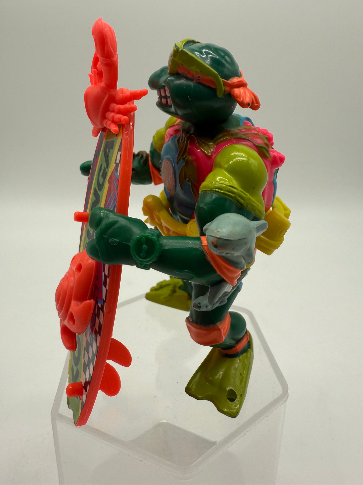 TMNT Vintage Sewer Surfer Michelangelo 1990 Playmates