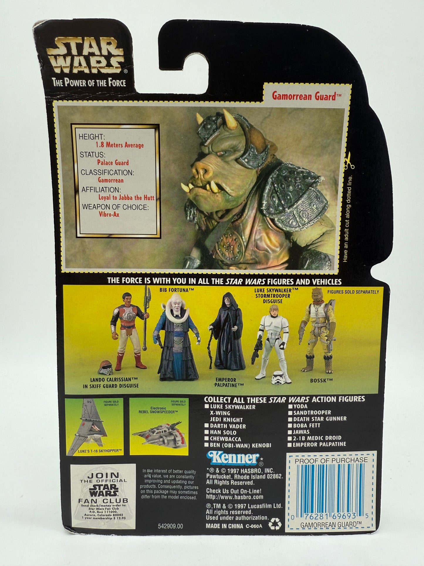 Kenner 1997 Star Wars The Power of the Force Gamorrean Guard