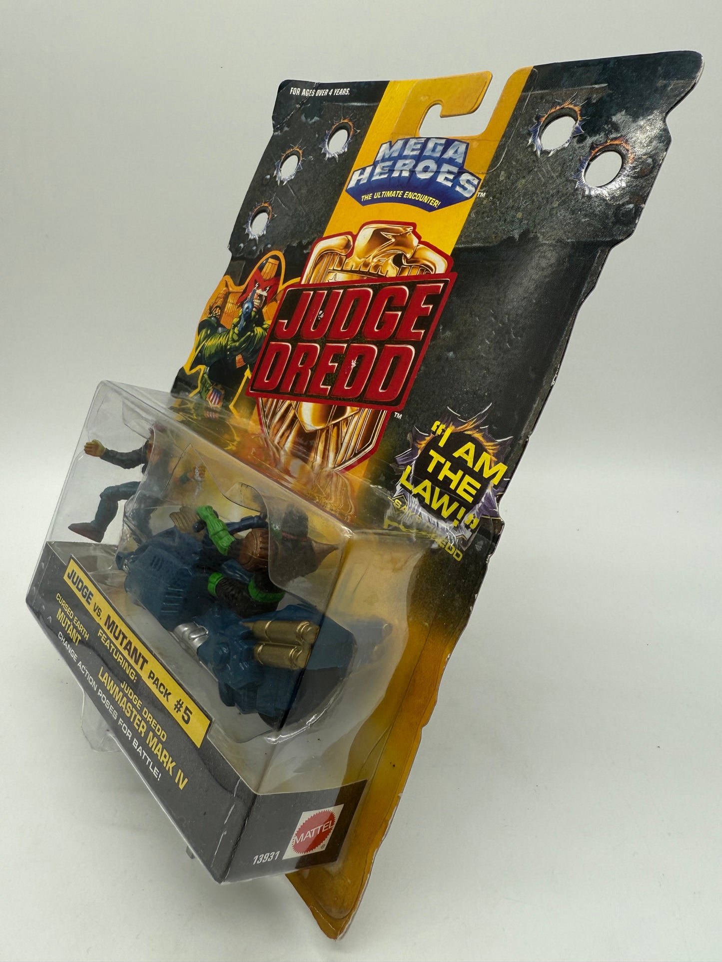 Mattel 1995 Mega Heroes Judge Dredd Judge Vs. Mutant Pack #5