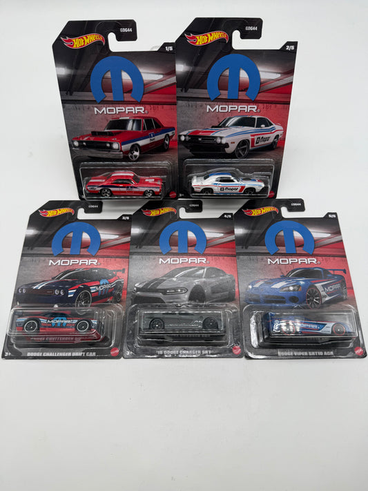 Hot Wheels Mopar 5 Car Set 2022 Mattel