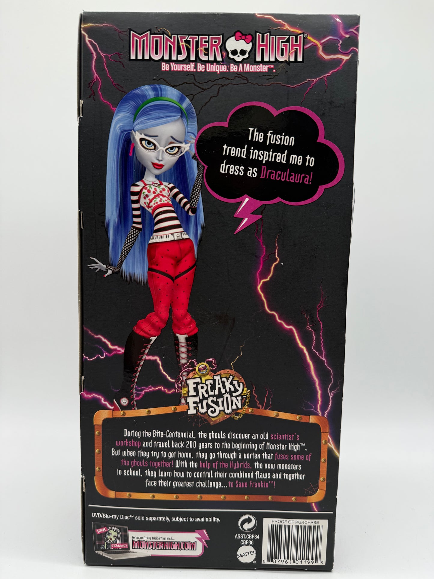 Mattel 2013 Monster High Freaky Fusion Fusion-inspired Ghouls Ghoulia Yelps